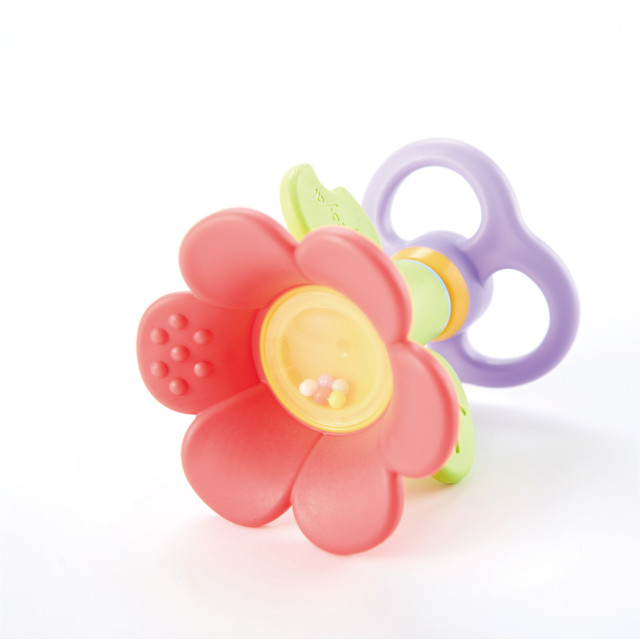 Toyroyal樂雅｜牙膠花朵搖鈴(NO.3196)
